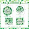 Irish Shamrock Themed Tableware Set, Paper Plates & Napkins for 50, St. Patrick's Day Party Decorations, Disposable, Green, Decorative Plates, Pack
